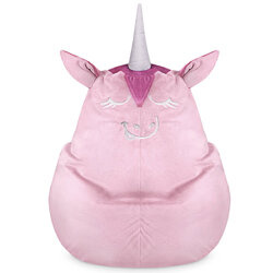 Puf fotel - Pudrowy Jednorożec