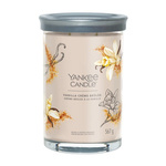 YANKEE CANDLE Vanilla Creme Brulee tumbler z 2 knotami