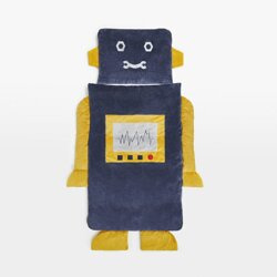 Śpiworek Sleepover Medium (160x75cm) – Robot Retro