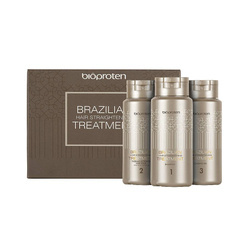 BIOPROTEN Brazilian Treatment Kit zestaw do prostowania włosów (szampon 100ml, maska 100ml, odżywka 100ml)