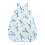 Letni śpiworek bambusowy 4-18 msc - Lobster Blue