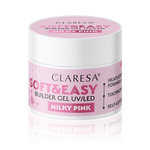 CLARESA Żel budujący soft&easy gel milky pink 12g