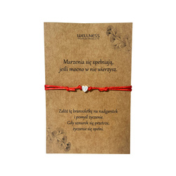 WTB Professional sznurek na rękę ze srebrnym serduszkiem