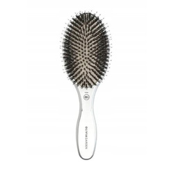 OLIVIA GARDEN Care Oval Boar&nylon Bristles Silver szczotka do włosów