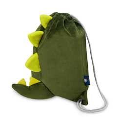 Worek plecak dla dzieci zielony – dinozaur