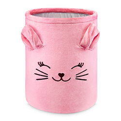 Kosz na zabawki XL - Truskawkowy Kotek