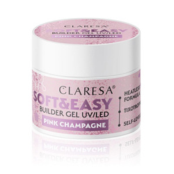 CLARESA Żel budujący soft&easy pink champagne 45g