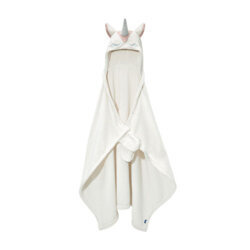 Koc z kapturem dla dzieci - jednorożec