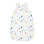 Bambusowy śpiworek na lato 4-18 miesięcy biały Drops
