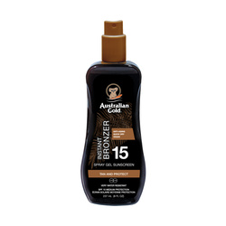 AUSTRALIAN GOLD SPF 15 Spray Gel with Bronzer żel w sprayu do opalania z bronzerem 237ml